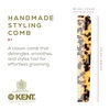 image:imageKent 6T Fine Tooth and Wide Tooth Hair Comb Handmade Styling Comb for Hair Care Barber Combs Beard Combs For Men Styling Grooming for Men Women and KidsYellow Tokyo