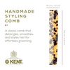 image:imageKent 6T Fine Tooth and Wide Tooth Hair Comb Handmade Styling Comb for Hair Care Barber Combs Beard Combs For Men Styling Grooming for Men Women and KidsYellow Tokyo