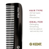 image:imageKent 6T Fine Tooth and Wide Tooth Hair Comb Handmade Styling Comb for Hair Care Barber Combs Beard Combs For Men Styling Grooming for Men Women and KidsGraphite