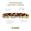 image:imageKent 7T TW Handmade All Fine Tooth Pocket Comb for Men Hair Comb Straightener for Everyday Grooming Styling Hair Mustache and Beard Use Dry or with Balms Saw Cut and Hand Polished Made in EnglandYellow Tokyo