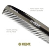 image:imageKent 7T TW Handmade All Fine Tooth Pocket Comb for Men Hair Comb Straightener for Everyday Grooming Styling Hair Mustache and Beard Use Dry or with Balms Saw Cut and Hand Polished Made in EnglandGraphite