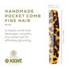 image:imageKent 7T TW Handmade All Fine Tooth Pocket Comb for Men Hair Comb Straightener for Everyday Grooming Styling Hair Mustache and Beard Use Dry or with Balms Saw Cut and Hand Polished Made in EnglandYellow Tokyo