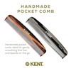image:imageKent 7T TW Handmade All Fine Tooth Pocket Comb for Men Hair Comb Straightener for Everyday Grooming Styling Hair Mustache and Beard Use Dry or with Balms Saw Cut and Hand Polished Made in EnglandMulti