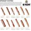 image:imageKent 7T TW Handmade All Fine Tooth Pocket Comb for Men Hair Comb Straightener for Everyday Grooming Styling Hair Mustache and Beard Use Dry or with Balms Saw Cut and Hand Polished Made in EnglandTortoiseshell
