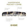 image:imageKent 7T TW Handmade All Fine Tooth Pocket Comb for Men Hair Comb Straightener for Everyday Grooming Styling Hair Mustache and Beard Use Dry or with Balms Saw Cut and Hand Polished Made in EnglandWhite Tokyo