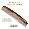image:imageKent 7T TW Handmade All Fine Tooth Pocket Comb for Men Hair Comb Straightener for Everyday Grooming Styling Hair Mustache and Beard Use Dry or with Balms Saw Cut and Hand Polished Made in EnglandTortoiseshell