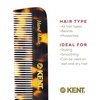 image:imageKent 81T FOT Tortoiseshell Beard Pocket Comb Set for Men  Beard Kit for Travel and Home Mustache Comb for Men Mini Comb Beard Combs for Mens Grooming Sawcut Hand polished Made in EnglandYellow Tokyo