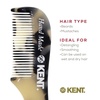 image:imageKent 81T FOT Tortoiseshell Beard Pocket Comb Set for Men  Beard Kit for Travel and Home Mustache Comb for Men Mini Comb Beard Combs for Mens Grooming Sawcut Hand polished Made in EnglandWhite Tokyo