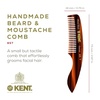image:imageKent 85T Small Wide Tooth Beard and Mustache Pocket Comb Coarse Toothed Travel Size for Facial Hair Grooming and Beard Care Sawcut of Quality Cellulose Acetate Hand Polished HandMade in EnglandWide Tooth