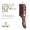 image:imageKent 85T Small Wide Tooth Beard and Mustache Pocket Comb Coarse Toothed Travel Size for Facial Hair Grooming and Beard Care Sawcut of Quality Cellulose Acetate Hand Polished HandMade in EnglandFine Tooth