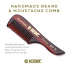 image:imageKent 85T Small Wide Tooth Beard and Mustache Pocket Comb Coarse Toothed Travel Size for Facial Hair Grooming and Beard Care Sawcut of Quality Cellulose Acetate Hand Polished HandMade in EnglandFine Tooth