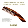 image:imageKent 85T Small Wide Tooth Beard and Mustache Pocket Comb Coarse Toothed Travel Size for Facial Hair Grooming and Beard Care Sawcut of Quality Cellulose Acetate Hand Polished HandMade in EnglandWide Tooth