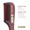 image:imageKent 85T Small Wide Tooth Beard and Mustache Pocket Comb Coarse Toothed Travel Size for Facial Hair Grooming and Beard Care Sawcut of Quality Cellulose Acetate Hand Polished HandMade in EnglandFine Tooth