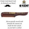 image:imageKent 85T Small Wide Tooth Beard and Mustache Pocket Comb Coarse Toothed Travel Size for Facial Hair Grooming and Beard Care Sawcut of Quality Cellulose Acetate Hand Polished HandMade in EnglandFine Tooth
