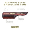 image:imageKent 85T Small Wide Tooth Beard and Mustache Pocket Comb Coarse Toothed Travel Size for Facial Hair Grooming and Beard Care Sawcut of Quality Cellulose Acetate Hand Polished HandMade in EnglandFine Tooth