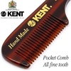 image:imageKent 85T Small Wide Tooth Beard and Mustache Pocket Comb Coarse Toothed Travel Size for Facial Hair Grooming and Beard Care Sawcut of Quality Cellulose Acetate Hand Polished HandMade in EnglandFine Tooth