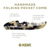 image:imageKent 87T Black Graphite Handmade Folding Pocket Comb for Men Fine Tooth Hair Comb Straightener for Everyday Grooming Styling Hair Beard or Mustache Saw Cut Hand Polished Made in EnglandWhite Tokyo