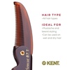 image:imageKent 87T Black Graphite Handmade Folding Pocket Comb for Men Fine Tooth Hair Comb Straightener for Everyday Grooming Styling Hair Beard or Mustache Saw Cut Hand Polished Made in EnglandTortoiseshell