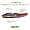 image:imageKent 87T Black Graphite Handmade Folding Pocket Comb for Men Fine Tooth Hair Comb Straightener for Everyday Grooming Styling Hair Beard or Mustache Saw Cut Hand Polished Made in EnglandTortoiseshell