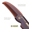 image:imageKent 87T Black Graphite Handmade Folding Pocket Comb for Men Fine Tooth Hair Comb Straightener for Everyday Grooming Styling Hair Beard or Mustache Saw Cut Hand Polished Made in EnglandTortoiseshell