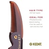 image:imageKent 87T Black Graphite Handmade Folding Pocket Comb for Men Fine Tooth Hair Comb Straightener for Everyday Grooming Styling Hair Beard or Mustache Saw Cut Hand Polished Made in EnglandCombo