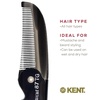 image:imageKent 87T Black Graphite Handmade Folding Pocket Comb for Men Fine Tooth Hair Comb Straightener for Everyday Grooming Styling Hair Beard or Mustache Saw Cut Hand Polished Made in EnglandGraphite