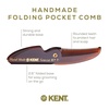 image:imageKent 87T Black Graphite Handmade Folding Pocket Comb for Men Fine Tooth Hair Comb Straightener for Everyday Grooming Styling Hair Beard or Mustache Saw Cut Hand Polished Made in EnglandCombo