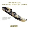 image:imageKent 87T Black Graphite Handmade Folding Pocket Comb for Men Fine Tooth Hair Comb Straightener for Everyday Grooming Styling Hair Beard or Mustache Saw Cut Hand Polished Made in EnglandWhite Tokyo