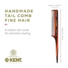 image:imageKent 8T Rat Tail Combs Teasing Comb for Hair Styling and Sectioning Handmade Fine Tooth Comb Parting Combs for Braiding Hair and Styling for Women Saw Cut and Hand Polished Made in EnglandPack of 1