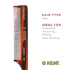 image:imageKent 8T Rat Tail Combs Teasing Comb for Hair Styling and Sectioning Handmade Fine Tooth Comb Parting Combs for Braiding Hair and Styling for Women Saw Cut and Hand Polished Made in EnglandPack of 3