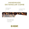 image:imageKent 91T TW Detangler Comb for Women Wide Tooth Hair Comb for Curly and Wavy Hair  for use in Dry or Wet Hair Large Handle Shower Comb for Effective Detangling Handmade Sawcut and PolishedYellow Tokyo