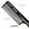 image:imageKent 91T TW Detangler Comb for Women Wide Tooth Hair Comb for Curly and Wavy Hair  for use in Dry or Wet Hair Large Handle Shower Comb for Effective Detangling Handmade Sawcut and PolishedGraphite