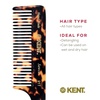 image:imageKent 91T TW Detangler Comb for Women Wide Tooth Hair Comb for Curly and Wavy Hair  for use in Dry or Wet Hair Large Handle Shower Comb for Effective Detangling Handmade Sawcut and PolishedYellow Tokyo