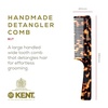 image:imageKent 91T TW Detangler Comb for Women Wide Tooth Hair Comb for Curly and Wavy Hair  for use in Dry or Wet Hair Large Handle Shower Comb for Effective Detangling Handmade Sawcut and PolishedYellow Tokyo