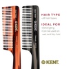 image:imageKent 91T TW Detangler Comb for Women Wide Tooth Hair Comb for Curly and Wavy Hair  for use in Dry or Wet Hair Large Handle Shower Comb for Effective Detangling Handmade Sawcut and PolishedMulti