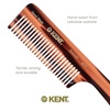 image:imageKent 91T TW Detangler Comb for Women Wide Tooth Hair Comb for Curly and Wavy Hair  for use in Dry or Wet Hair Large Handle Shower Comb for Effective Detangling Handmade Sawcut and PolishedTortoiseshell