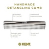 image:imageKent 92T Tortoise Wide Tooth Detangler Combs for Men and Women Hair Comb for Curly and Wavy Hair and Wet or Dry Large Wide Tooth Dressing Comb Handmade SawCut Hand polished Made in EnglandGraphite