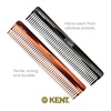 image:imageKent 92T Tortoise Wide Tooth Detangler Combs for Men and Women Hair Comb for Curly and Wavy Hair and Wet or Dry Large Wide Tooth Dressing Comb Handmade SawCut Hand polished Made in EnglandMulti