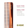 image:imageKent 92T Tortoise Wide Tooth Detangler Combs for Men and Women Hair Comb for Curly and Wavy Hair and Wet or Dry Large Wide Tooth Dressing Comb Handmade SawCut Hand polished Made in EnglandTortoiseshell