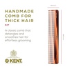 image:imageKent 92T Tortoise Wide Tooth Detangler Combs for Men and Women Hair Comb for Curly and Wavy Hair and Wet or Dry Large Wide Tooth Dressing Comb Handmade SawCut Hand polished Made in EnglandTortoiseshell