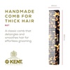 image:imageKent 92T Tortoise Wide Tooth Detangler Combs for Men and Women Hair Comb for Curly and Wavy Hair and Wet or Dry Large Wide Tooth Dressing Comb Handmade SawCut Hand polished Made in EnglandYellow Tokyo