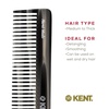 image:imageKent 92T Tortoise Wide Tooth Detangler Combs for Men and Women Hair Comb for Curly and Wavy Hair and Wet or Dry Large Wide Tooth Dressing Comb Handmade SawCut Hand polished Made in EnglandGraphite