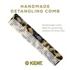 image:imageKent 92T Tortoise Wide Tooth Detangler Combs for Men and Women Hair Comb for Curly and Wavy Hair and Wet or Dry Large Wide Tooth Dressing Comb Handmade SawCut Hand polished Made in EnglandWhite Tokyo