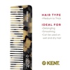 image:imageKent 92T Tortoise Wide Tooth Detangler Combs for Men and Women Hair Comb for Curly and Wavy Hair and Wet or Dry Large Wide Tooth Dressing Comb Handmade SawCut Hand polished Made in EnglandWhite Tokyo