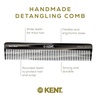 image:imageKent 92T Tortoise Wide Tooth Detangler Combs for Men and Women Hair Comb for Curly and Wavy Hair and Wet or Dry Large Wide Tooth Dressing Comb Handmade SawCut Hand polished Made in EnglandGraphite