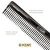 image:imageKent 92T Tortoise Wide Tooth Detangler Combs for Men and Women Hair Comb for Curly and Wavy Hair and Wet or Dry Large Wide Tooth Dressing Comb Handmade SawCut Hand polished Made in EnglandGraphite
