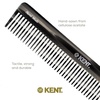 image:imageKent 92T Tortoise Wide Tooth Detangler Combs for Men and Women Hair Comb for Curly and Wavy Hair and Wet or Dry Large Wide Tooth Dressing Comb Handmade SawCut Hand polished Made in EnglandGraphite