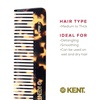 image:imageKent 92T Tortoise Wide Tooth Detangler Combs for Men and Women Hair Comb for Curly and Wavy Hair and Wet or Dry Large Wide Tooth Dressing Comb Handmade SawCut Hand polished Made in EnglandYellow Tokyo