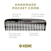 image:imageKent 93T Tortoiseshell Beard Comb for Men  Wide Tooth Mens Comb Ideal For Mustaches and Beards and Facial Hair Small Pocket Sized Travel Detangler Combs SawCut Hand Polished Made in EnglandGraphite