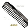 image:imageKent 93T Tortoiseshell Beard Comb for Men  Wide Tooth Mens Comb Ideal For Mustaches and Beards and Facial Hair Small Pocket Sized Travel Detangler Combs SawCut Hand Polished Made in EnglandGraphite